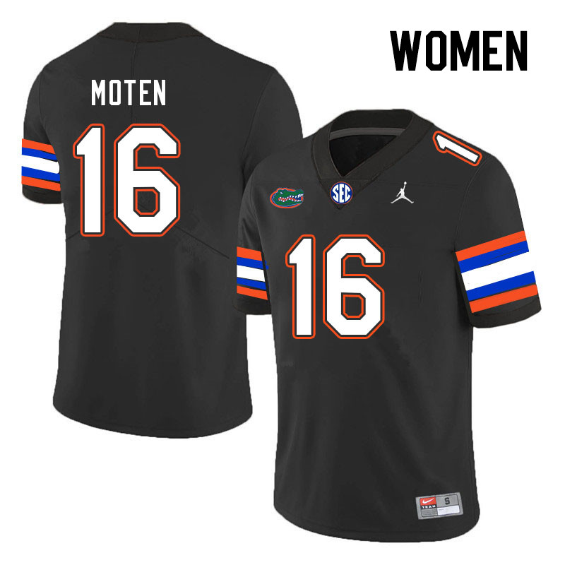 Women #16 R.J. Moten Florida Gators College Football Jerseys Stitched Sale-Black
